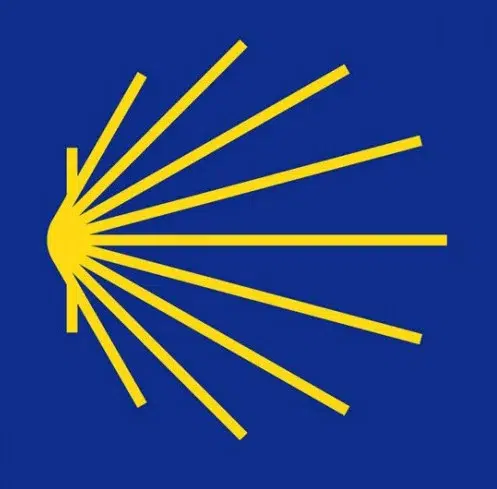 Icône de coquille Saint-Jacques, symbole du pèlerinage de Compostelle, associée au service de taxi Bayonne gare vers Saint Jean Pied de Port