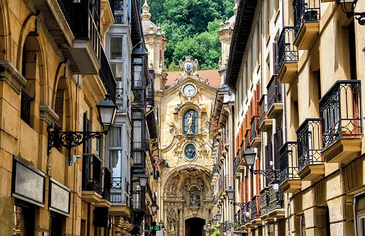Basilica of Santa Maria del Coro in San Sebastian's Old Town