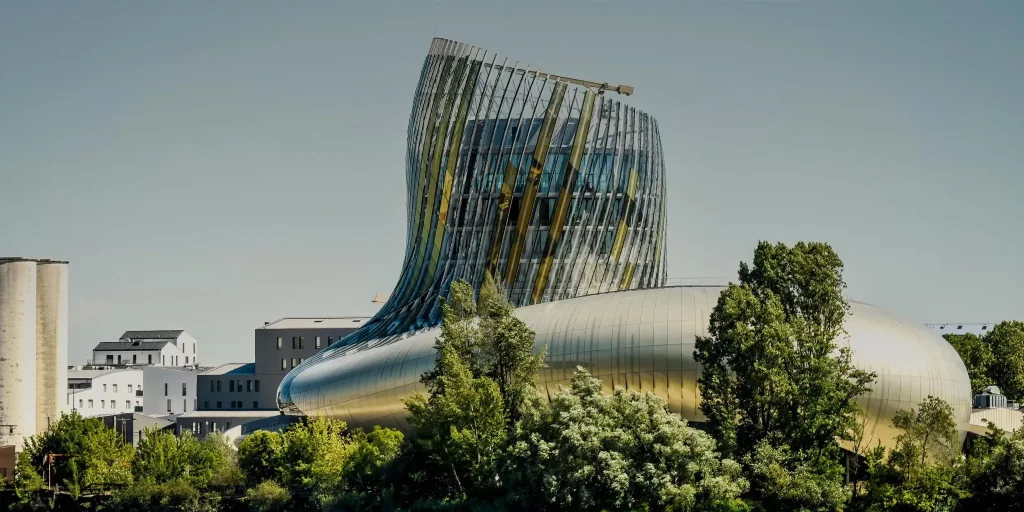 Cité du Vin in Bordeaux during a transfer from Biarritz