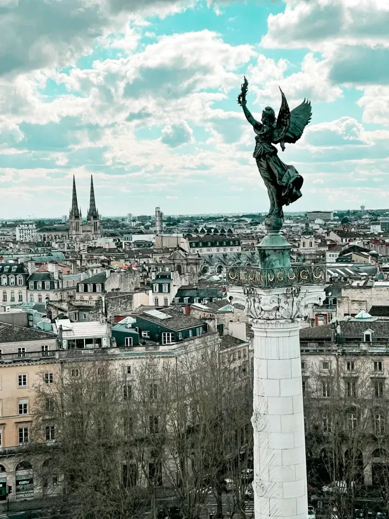 Girondins Monument in Bordeaux during a day tour from Biarritz