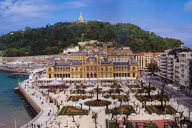 Traditional Basque cheesecake in San Sebastian.