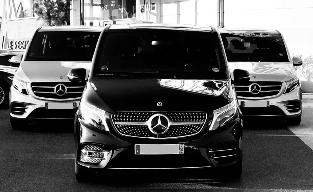 Mercedes V-Class fleet in Biarritz – chauffeured van service