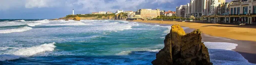 vue de biarritz plage