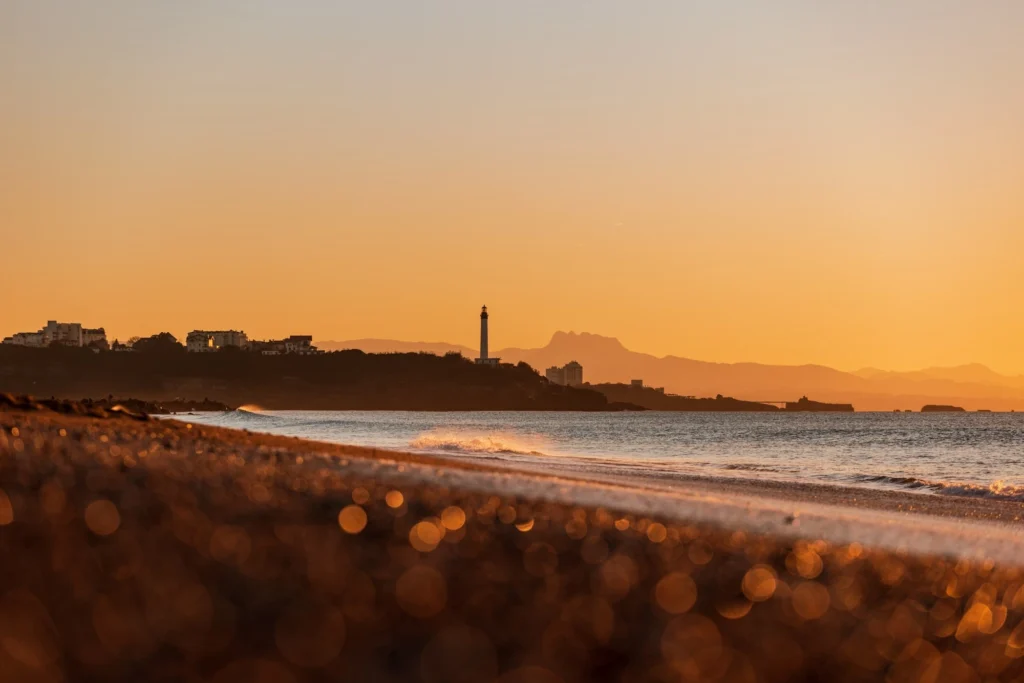 Plage Chambre d'Amour Anglet coucher de soleil – Côte Basque